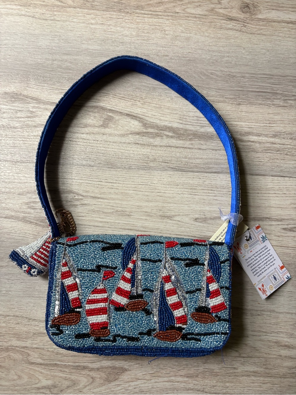 Viral TikTok Beaded Sailboat Purse Bag